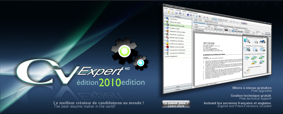 cv expert 4 gratuit